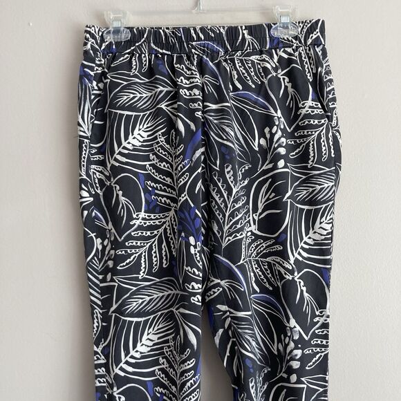 Marine Layer Allison Ankle Pant Phantom Foliage Print Size Small Pull On - Picture 5 of 11